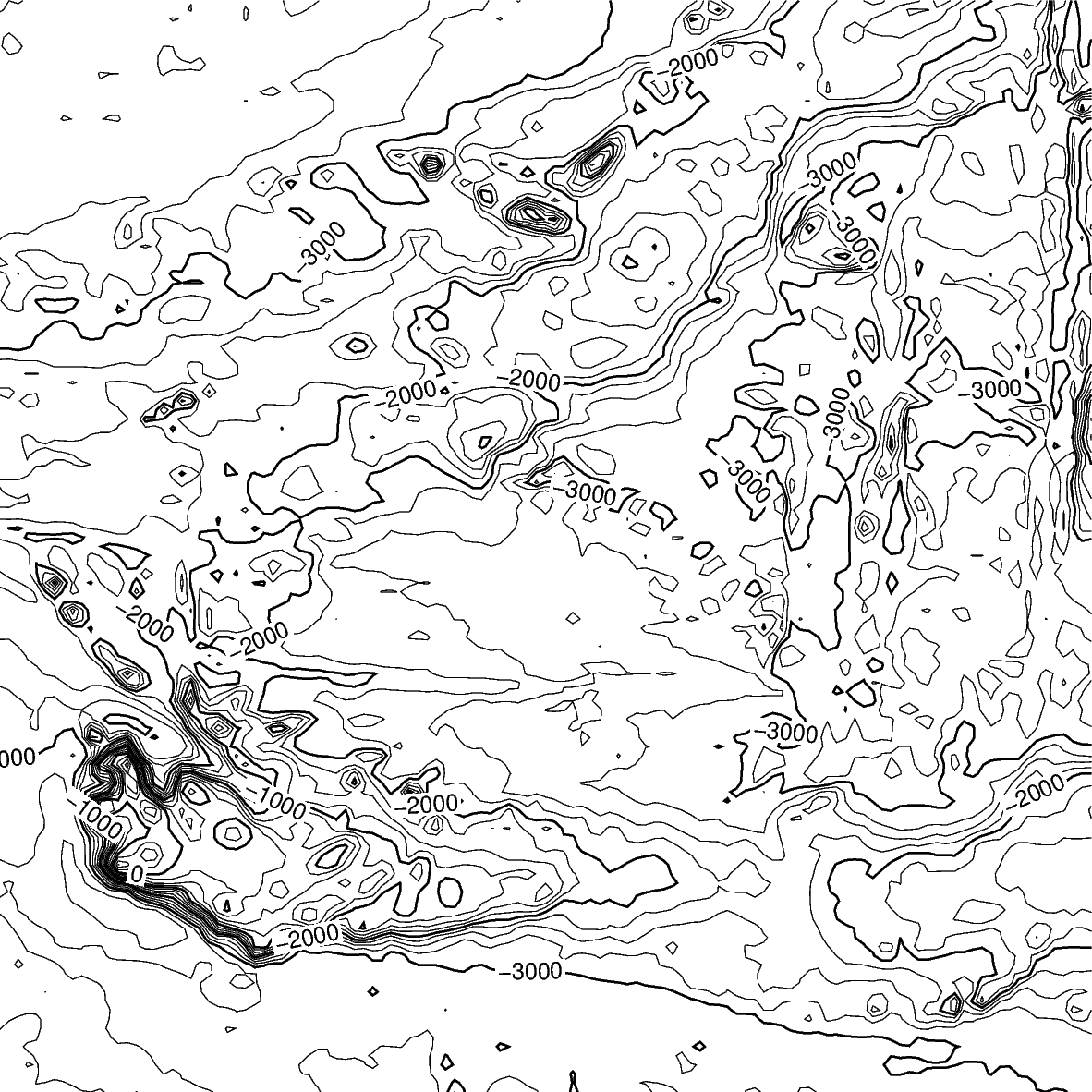 contour map